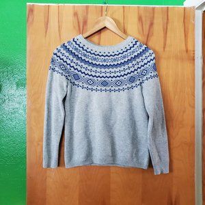 Talbots fair isle sweater